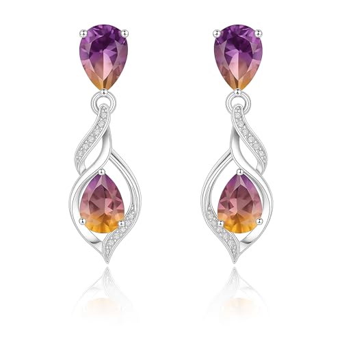 925 Sterling Silver Dangle Earrings with...