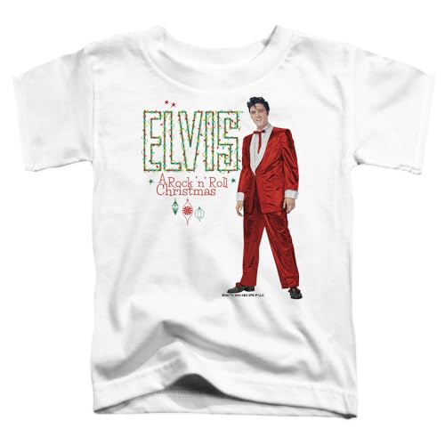 Popfunk Elvis Holiday Lights Kids T Shirt for Youth Toddler Boys and Girls2