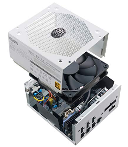 Alimentatore V650 Gold V2, Presa EU, 650 W, 80 PLUS Gold, Modulare, PSU ATX, Ventola FDB Silenziosa 135mm, Modalità Semi-Fanless, Garanzia 10 Anni, cavi PCI-e 16 AWG, White Edition - Alimentatore - Immagine 3