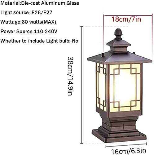 Borne lumineuse extérieure antirouille pour remplacer vos lampes usées