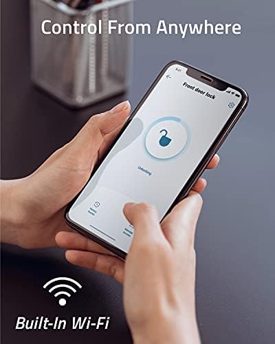 eufy Security S230 Smart Lock Touch & Wi-Fi, Fingerprint Scanner, Keyless Entry Door Lock, Smart Wi-Fi Lock, Bluetooth Electronic Deadbolt, Touchscreen Keypad, BHMA Certified, IP65 Weatherproofing