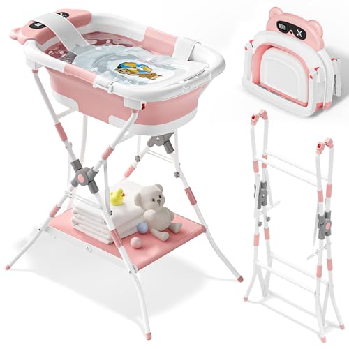 AVIDOR 2-in-1 Baby Bathtub Pink