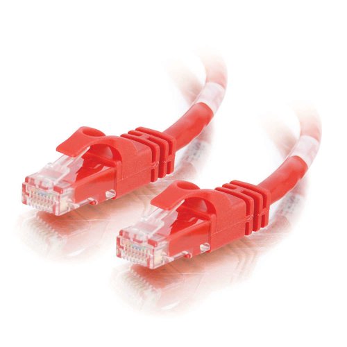 C2G 04005 Cat6 Cable - Snagless Unshielded Ethernet Network Patch Cable, Red (20 Feet, 6.09 Meters)
