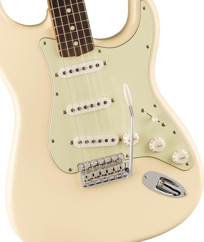 Fender Vintera II ’60s Stratocaster RW Olympic White – Guitare Électrique - Les Beatles, Paul McCartney, John Lennon, RIngo Starr, George Harrison Fender Vintera II '60s Stratocaster RW Olympic White - Guitare Électrique – Image 4