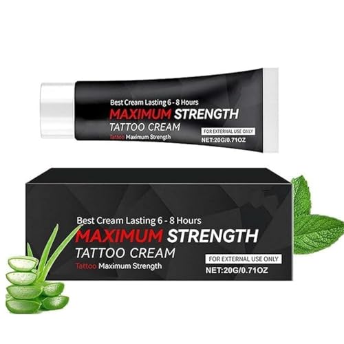 Tattoo Numibing Cream Gel, Nourishing Care Cream For Tattoo, Up to 6 Hours Extra Strength for Tattoos, Moisturizes and Soothes Joint, For Dry Skin (1pcs)