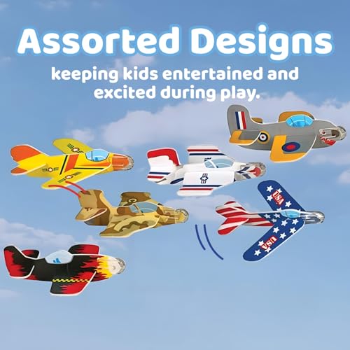 image for Neliblu Bulk Pack of 72 Carnival Prizes and Foam Airplanes for Kids - 