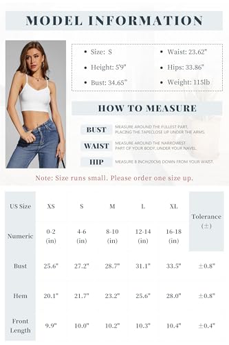 Image of Multi Pack Women's Cropped Tank Tops, Spaghetti Strap Camisoles