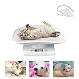 Mlijzard Digital Puppy Scale,Small Pet Scale, Accurate Puppy Scale for Weighing,Cat Weight Scale with Removable Tray and Measure Tape,Mini Kitchen Scale,33 lbs