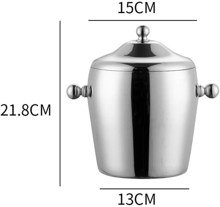 Stainless Steel Ice BucketCommercial Bar Ktv Champagne Bucket Storage Put Zap Beer Drink Chilling