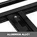 BuoQua Portaequipajes de Aleación de Aluminio Negro para Rieles de Guía de...