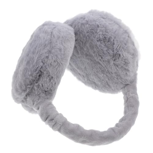 Orejeras de invierno Veemoon para mujer calentadores de oídos negros de felpa suave para el frío