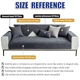BohrenCL Sofa Überzug, Chenille Sofabezug, Sofaüberwurfe, Sofadecke rutschfest, Sofa Überwurfdecke, Sofaschutz Katze Hund, Sofaschoner, Sofa Schutzdecke, Couch Decke, Sofahusse, Dunkelgrau, 70 * 70CM