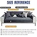BohrenCL Sofa Überzug, Chenille Sofabezug, Sofaüberwurfe, Sofadecke rutschfest, Sofa Überwurfdecke, Sofaschutz Katze Hund, Sofaschoner, Sofa Schutzdecke, Couch Decke, Sofahusse, Dunkelgrau, 70 * 70CM