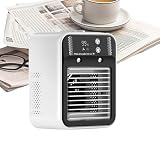 Design utile: con un serbatoio d'acqua integrato da 500 ml, questo condizionatore portatile consente un uso prolungato senza frequenti aggiunte di acqua, evita interruzioni di raffreddamento e mantiene le stanze vicine piacevolmente fresche per ore.