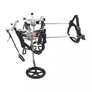 Yinian 2 Ruote Sedia a Rotelle per Cane Carrello per Disabili Scooter per Animali Domestici Carrello per Cani Disabili con Ruote per Riabilitazione di Gambe di Animali Disabili(Size:XL（20-30kg）)