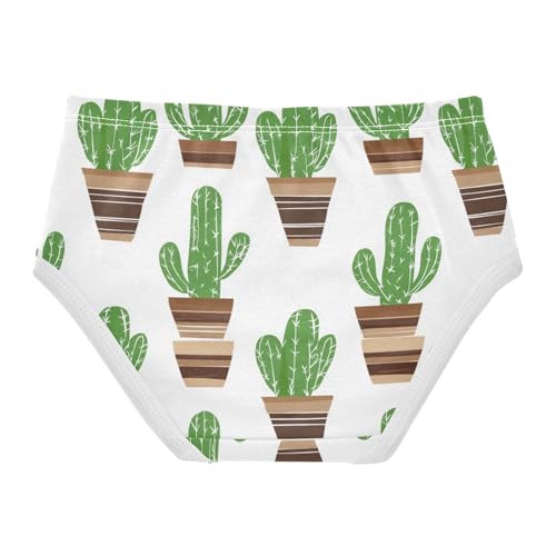 Wusikd Cactus Pots Girls' Underwear Cotton Girls Briefs Soft Toddler Underwear 2T2