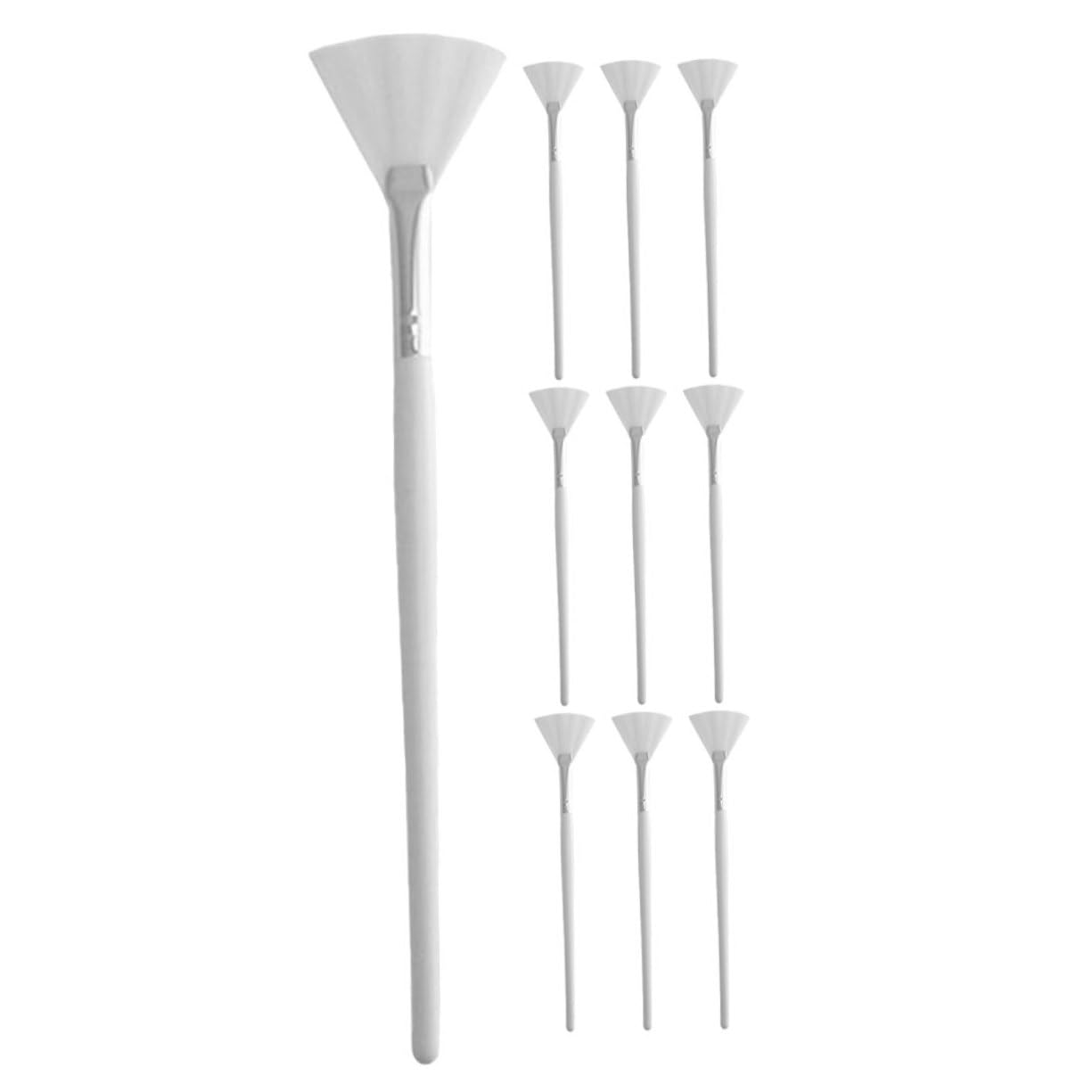 TOVINANNA 10Pcs Reusable Facial Mask Brush Soft Bristle Applicator for Even Application Ergonomic Design for Easy Use for Salon Home