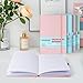 Xrunmix Lined Journal Notebooks for Work, 160 Pages, 5.7 x 8 inches, 100 GSM Paper, Hardcover Journals (Blush)