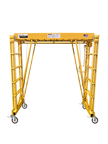Telpro 1101-2296 Tele-Tower Ajustable Work Platform, Yellow #TOP2
