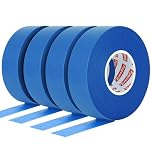 Fyguard 4 Rolls Blue Masking Tape, 50m x 24mm Painters Tape Paper Tape Painting Tape Decorators Tape Heat Resistant for Painting Work Renovations DIY Crafts