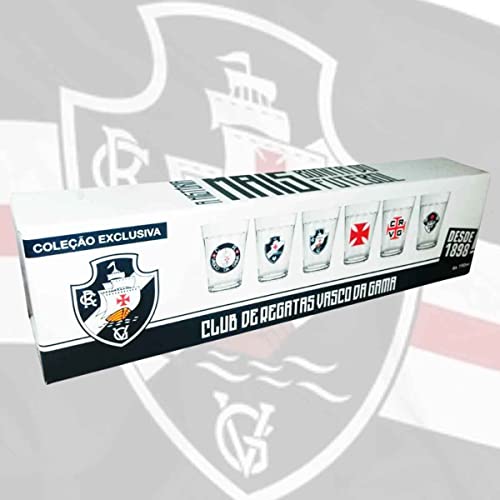 Conjunto 6 Copos Americanos Vasco Licenciado - Escudos Historicos