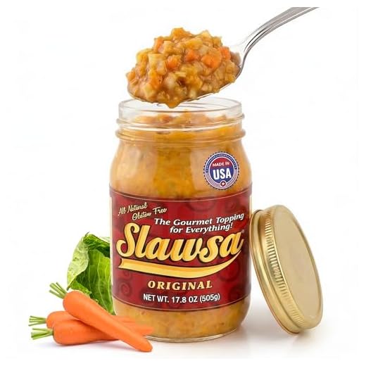 Slawsa Original — The Crunchy Relish Alternative | All-Natural Gourmet Topping for Hot Dogs, Burgers & Brats, Never Watery, Sweet & Tangy with Mild Kick, Gluten-Free, Vegan, Woman-Owned USA | 17.8 oz