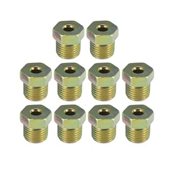 M10x1 Female To 3/8‚Äùx24UNF Male Brake Lne Ppe Brass Fttng - Foto 9