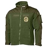 Copytec Combat Fleecejacke Marineschutzkräfte Marine GRATIS Name Bundeswehr #30486, Größe:4XL, Farbe:Oliv