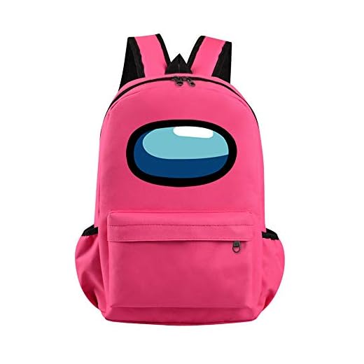 MHLYY Among us Mochila Escolar, Juego Among Us Bolsas Escolares de Impresión 3D Bolsa, Bolso de Bolsillo Oxford de Moda Impermeable para Chico e Niña