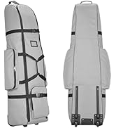 Iptienda ゴルフバッグカバー キャスター付き 9.5型まで対応 900D ゴルフ用トラベルカバー ゴルフ航空バッグ (グレー) Amazon | Iptienda ゴルフバッグカバー キャスター付き 9.5型まで対応