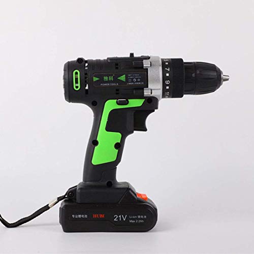 Samnuerly Akku-Bohrschrauber mit hohem Drehmoment, Schnellladegerät, kabelloser Kombi-Bohrschrauber, Schlagschrauber-Set, Heimwerker, Schwarz – Bild 5