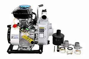 PRITHVI POWER 2.5 HP 4 Stroke Power Petrol Start Operated Engine Water Pump Set Used For Agricultural Purposes, High Rise Building, Process Industries, Farming (1.5-inch)