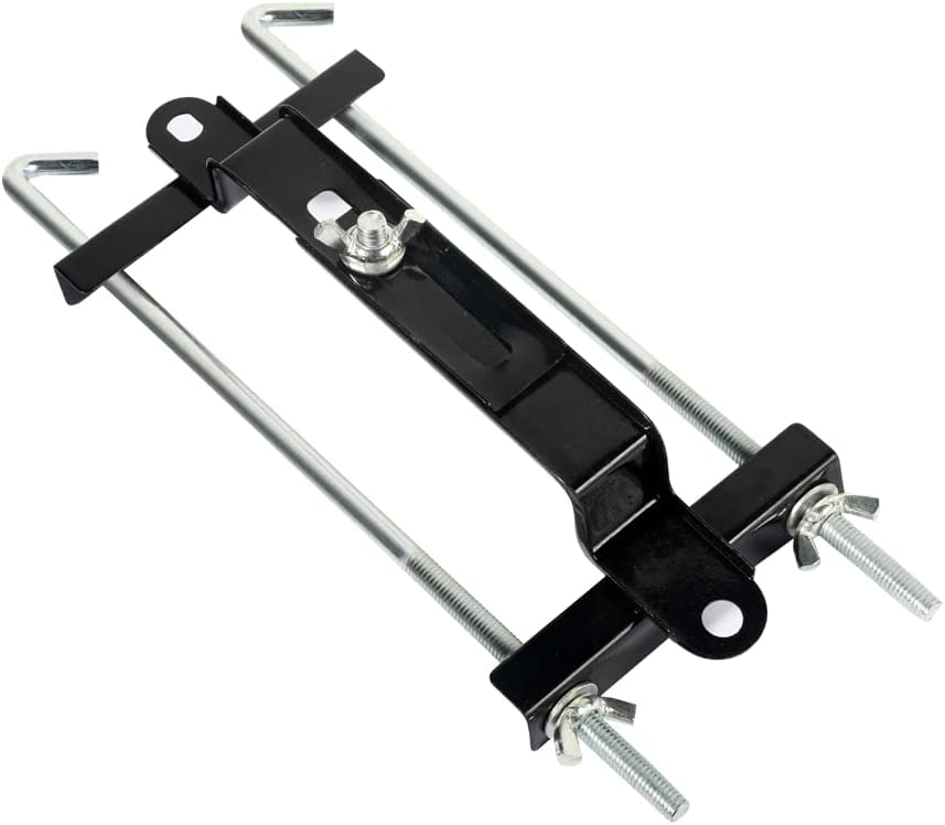 Adjustable Battery Hold Down Bracket,Universal Crossbar with L Bolt Battery Hold Down Bracket Holder,Car Crossbar Battery Fixing Holder,Battery Tie Down Kit for Car SUV (8 inch)