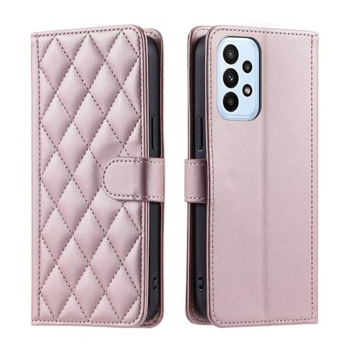 Protège écran Galaxy A52s 5G étui portefeuille rose anti-chute