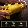 8BitDo Ultimate 2 Bluetooth Controller for Switch, Switch 2, PC&Windows,Switch Pro Controller with TMR Joysticks,Tactile/Hall Triggers,Programmable L4/R4 Bumpers,2 Back Paddle Buttons,RGB Ring,Yellow
