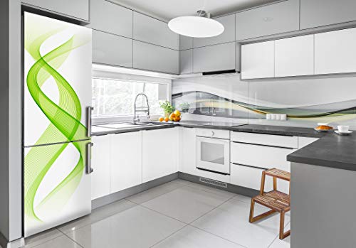 Cubierta para el refrigerador autoadhesiva que oculta arañazos con diseño de ondas 3