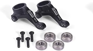 Aluminum 7075 Front Knuckle Arms for Tamiya 1:10 R/C 58719 BBX BB-01 Upgrade Parts - Black