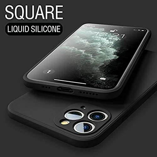 Image of Mobile Back Cover Case for iPhone 11 Pro Max, A2218, A2161, A2220 (Silicone Case|CameraProtection|Black SC1510)