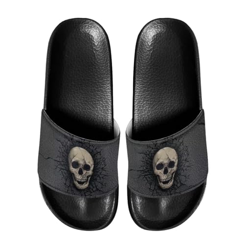 Men House Sandals Summer Non Slip Beach Pool Party Sandals Shoes Lightweight Indoor Outdoor Slipper Black Sole Size 5-14