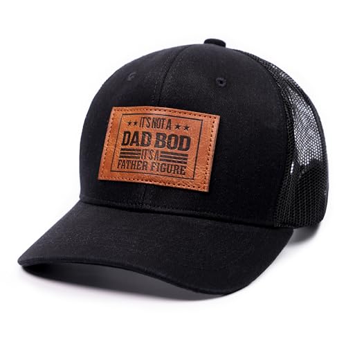 Image of It's Not A Dad BOD It's A Father Figure Hat Funny Dad Gift for Birthday Fathers Day Present from Daughter or Son