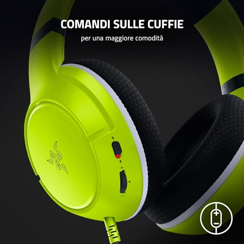 Kaira X - Cuffie da Gioco Cablate Per Xbox Series X, S (Driver Triforce 50mm, Microfono Cardioide Hyperclear, Controlli Integrati, Compatibilità Multipiattaforma) Verde - Cuffia gaming - Immagine 5