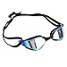 EVGATSAUTO Swimming Racing Goggles, Good Light Transmittance Soft Silicone Strap PC Lenses Swimming Goggles with 2 Nose Holders for Underwater Diving (Black)