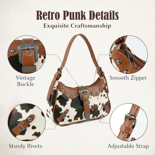 Image of PALAY Shoulder Bag for Women Girls Small Canvas Handbag with Chain Charm Hobo Bag Stylishly Sweet Y2K Star Patchwork Letter Printed Handbag Casual Small Shoulder Bag