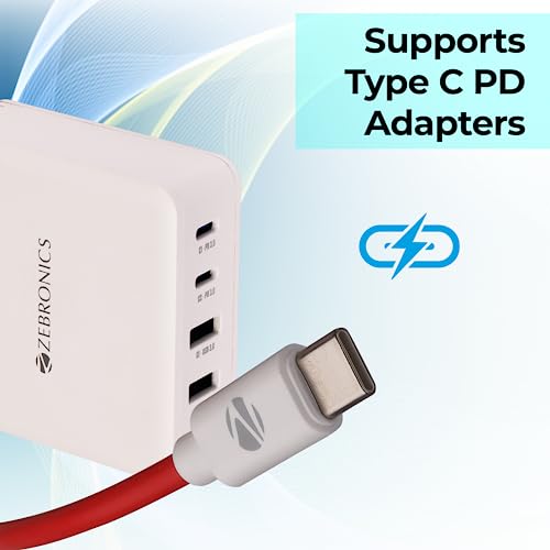 ZEBRONICS Store ZEBRONICS Tt65 Type C to Type C Cable, 65W PD, 1M - Image 3