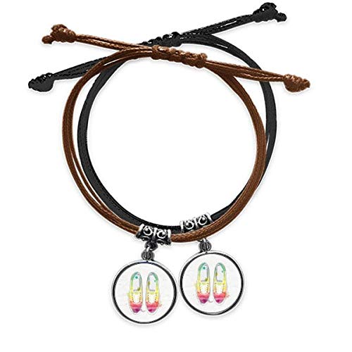 Toile colorée bracelet cuir double peints à la main : sublimez votre look bohème quotidien