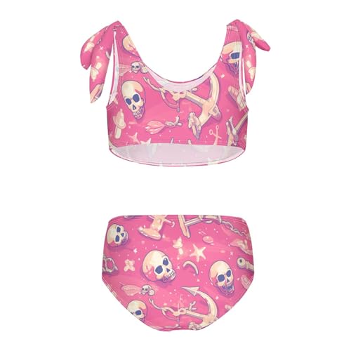 KLL Hand Drawn Sea Ship Ocean Girls' Two Piece Bikini Sets Scoop Neck Swimming Swimwear Bathing Suit2