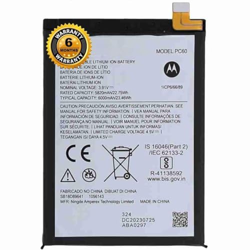 Image of FLIPTRONICS Original PC60 Battery for Motorola XT2343 G54 PC60 6000mAh Internal Battery with 6 Month Warranty**** (MAR176)