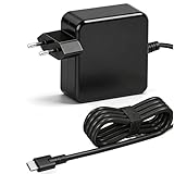 Cluvox Caricatore Alimentatore USB C 65W,Caricabatterie Tipo C Adatto per Lenovo ThinkPad,Asus Zenbook,HP Chromebook,Macbook Pro/Air,Acer Chromebook,Google, Samsung,Matebook Caricabatterie
