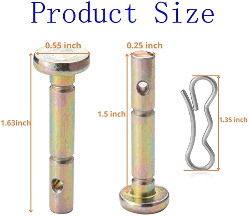 Klmht 10 Pk 738-04124A And 714-04040 Shear Pins And Cotter Pins For Cub Cadet Mtd Troy Bilt Snow Throwers thumb #3