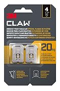 3M CLAW Ganchos para colgar cuadros en paredes de yeso